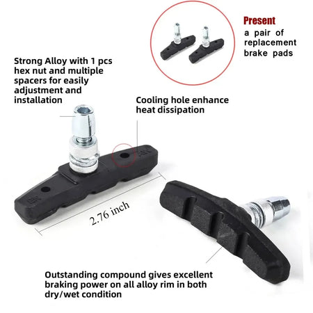   BUCKLOS Bike V Brakes Set with Levers