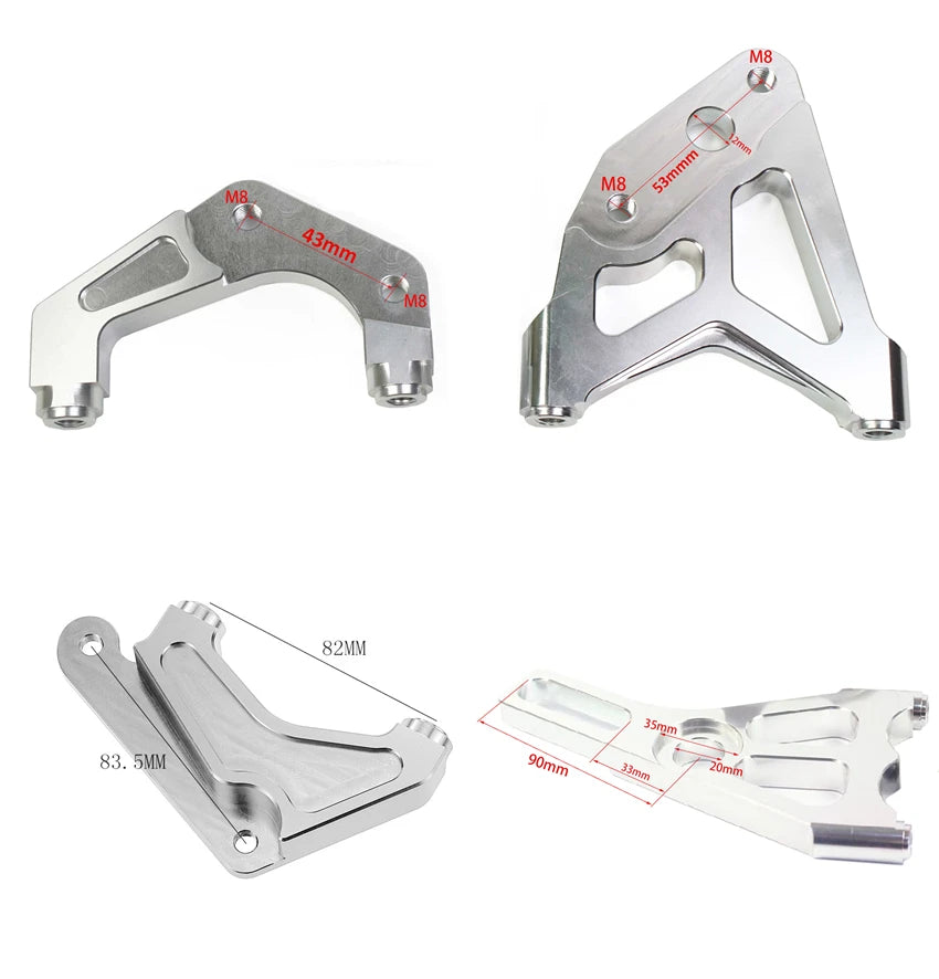   57mm Motorcycle Brake Disc Caliper Floating Rotor