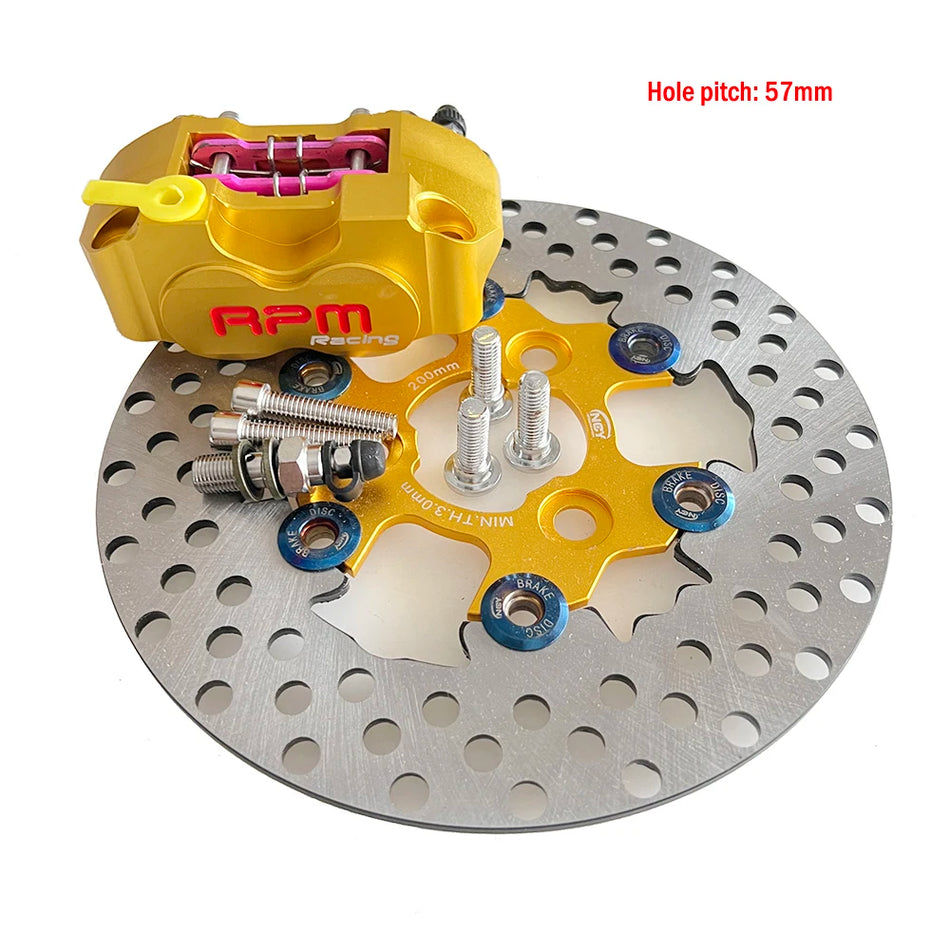   57mm Motorcycle Brake Disc Caliper Floating Rotor