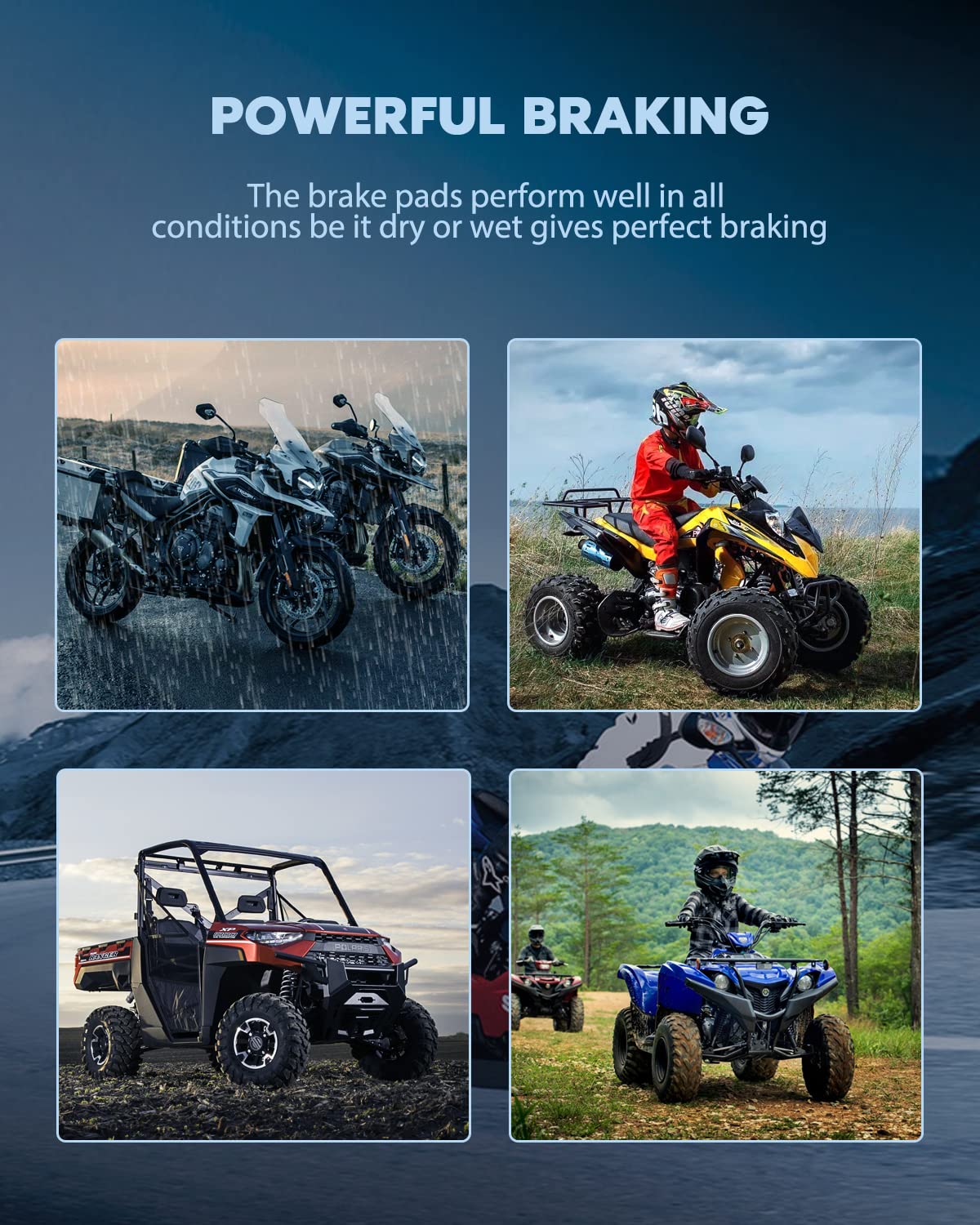   ECCPP Brake Pads for FLHTCU Ultra Classic Electra Glide & FLHR Road King 2008-2022