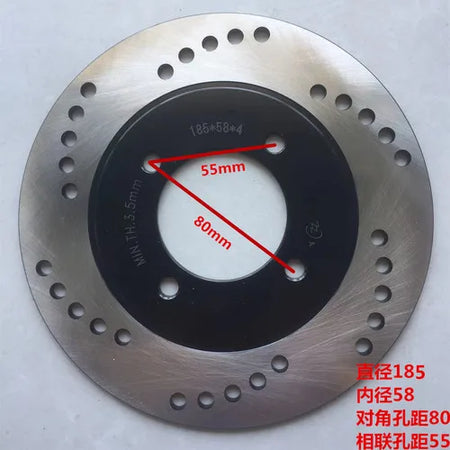   Electric Bike Front Rear Brake Disc for Scooter and ATV