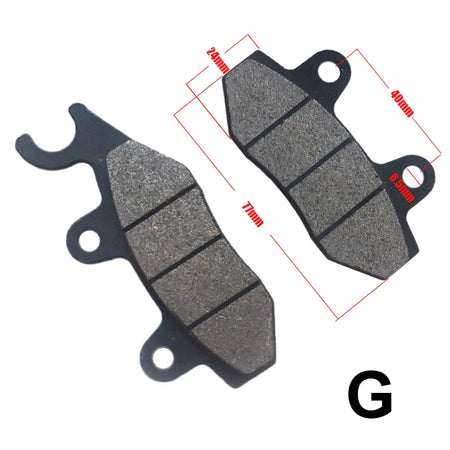   18-Type Hydraulic Brake Pads Set for Chinese Gas Bikes, Dirt Bikes, Taotao, Razor, T-Pro, Viper, Honda, Surron, Tektro, TRP & More
