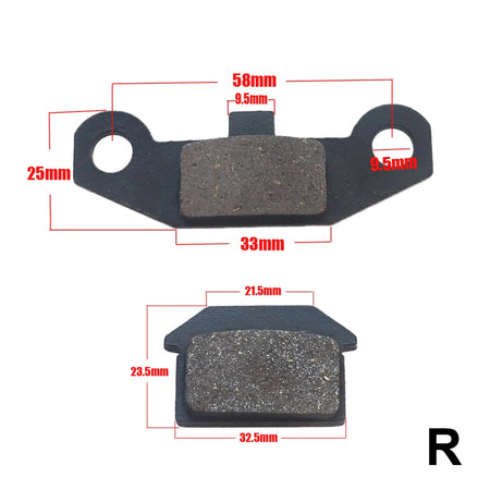   18-Type Hydraulic Brake Pads Set for Chinese Gas Bikes, Dirt Bikes, Taotao, Razor, T-Pro, Viper, Honda, Surron, Tektro, TRP & More