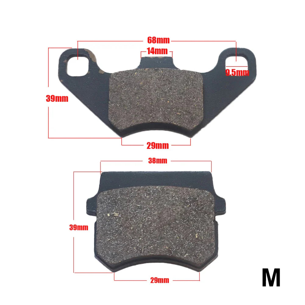   18-Type Hydraulic Brake Pads Set for Chinese Gas Bikes, Dirt Bikes, Taotao, Razor, T-Pro, Viper, Honda, Surron, Tektro, TRP & More
