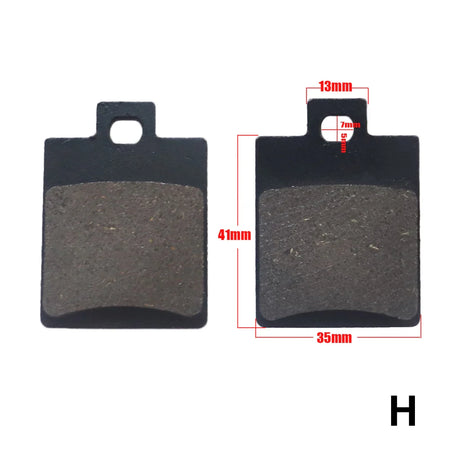   18-Type Hydraulic Brake Pads Set for Chinese Gas Bikes, Dirt Bikes, Taotao, Razor, T-Pro, Viper, Honda, Surron, Tektro, TRP & More