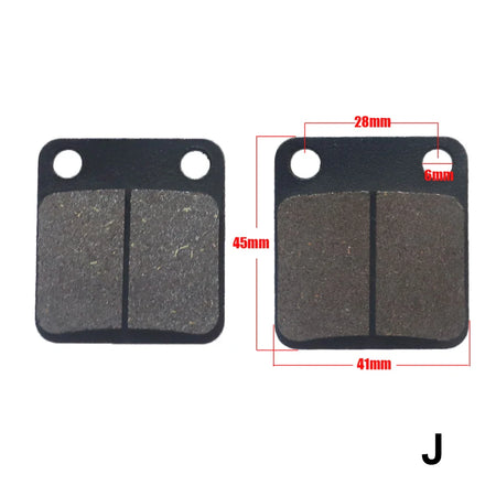   18-Type Hydraulic Brake Pads Set for Chinese Gas Bikes, Dirt Bikes, Taotao, Razor, T-Pro, Viper, Honda, Surron, Tektro, TRP & More