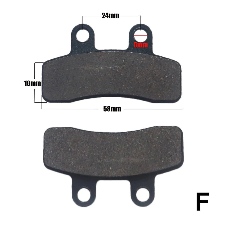   18-Type Hydraulic Brake Pads Set for Chinese Gas Bikes, Dirt Bikes, Taotao, Razor, T-Pro, Viper, Honda, Surron, Tektro, TRP & More