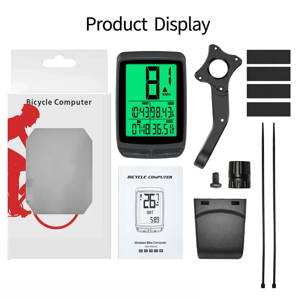 CE and UL certified wireless bike speedometer for professional cyclists