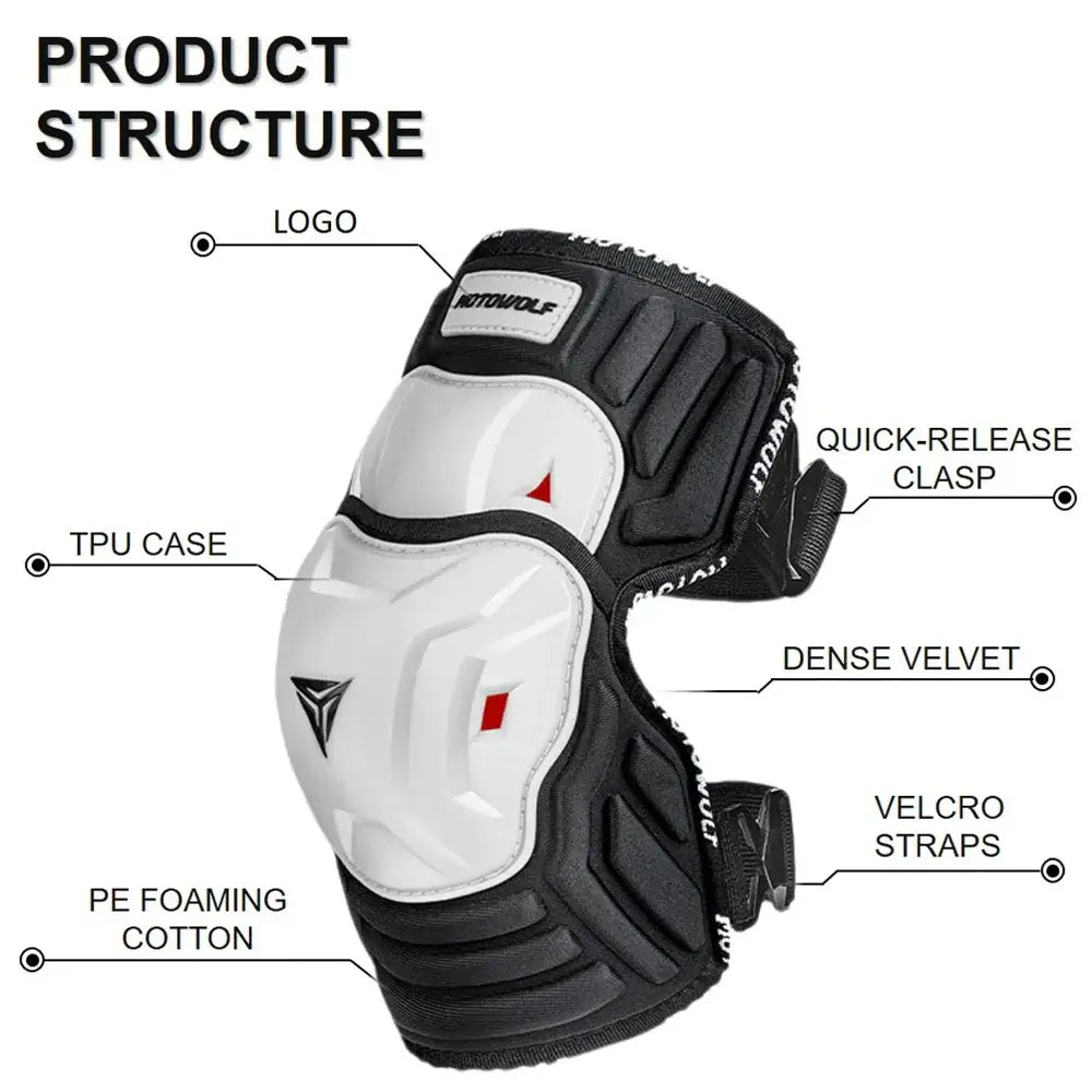 CE certified knee pads for motorcycle riding safety