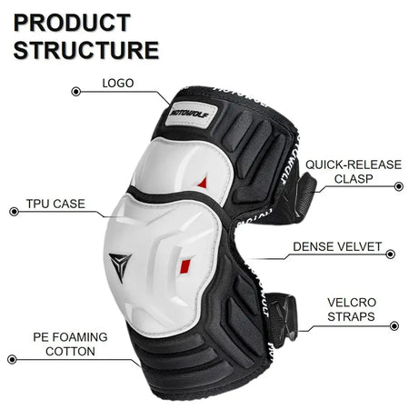 CE certified knee pads for motorcycle riding safety