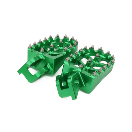 CNC aluminum dirt bike foot pegs for Kawasaki motocross bikes