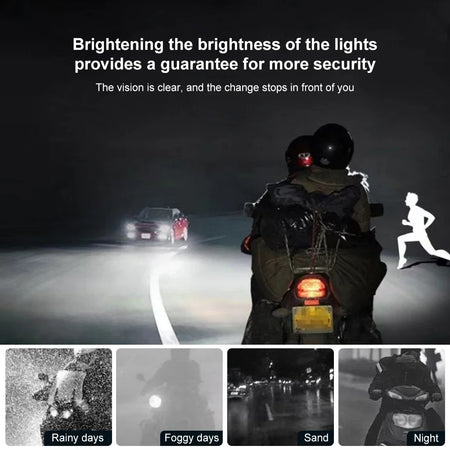 CSP lens LED headlight bulb for motorcycle and scooter