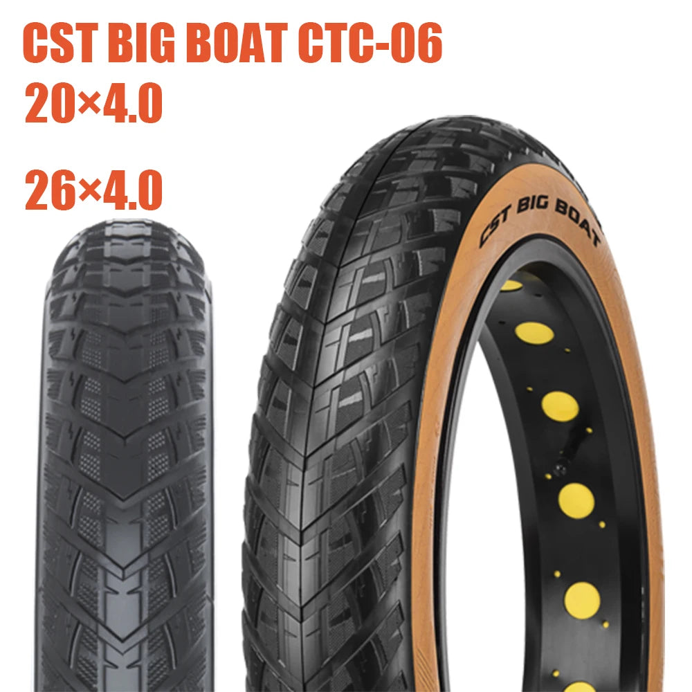 CST Big Boat fat tire 20x4.0 for electric bicycle riding