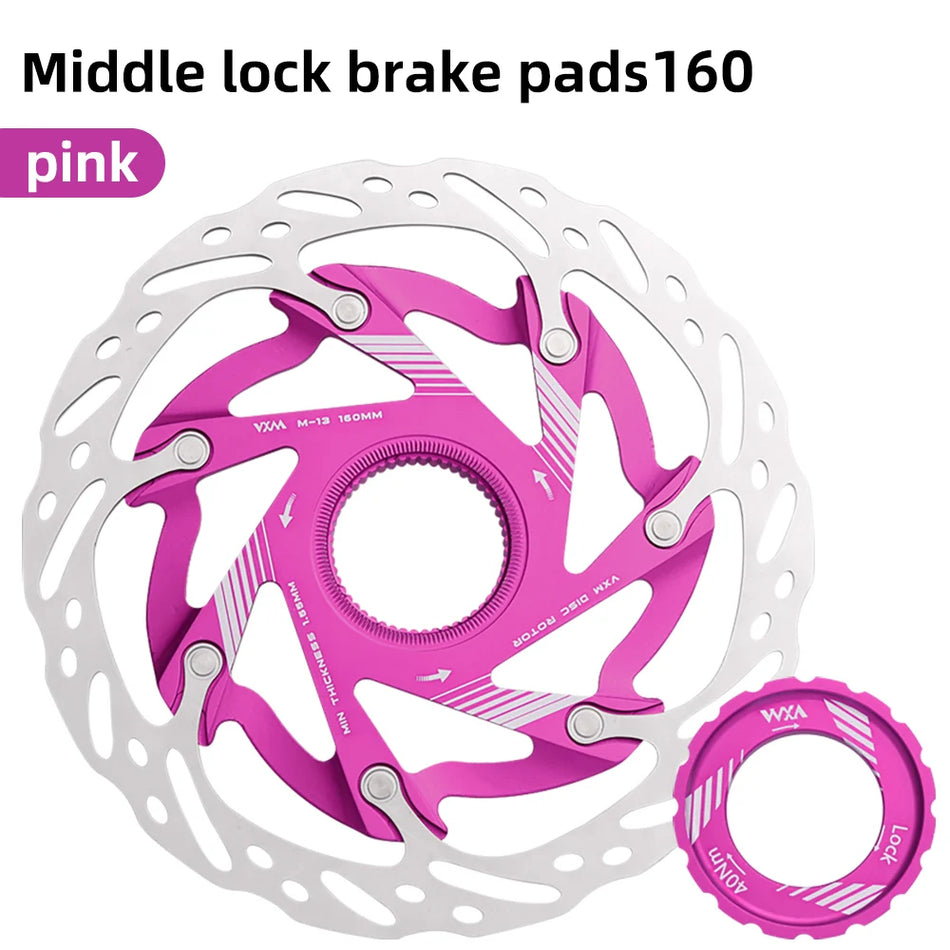 Center lock bike brake rotor easy installation design