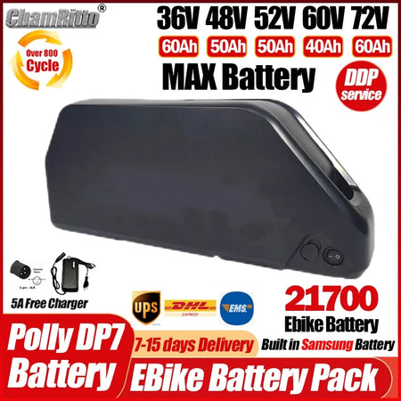 ChamRider 2000W 3000W E-Bike Conversion Kit Battery