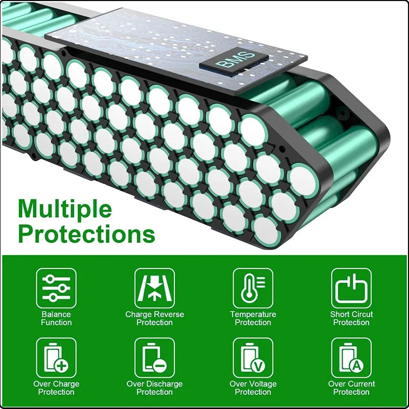 ChamRider High Capacity Lithium Ion Battery Spec Label