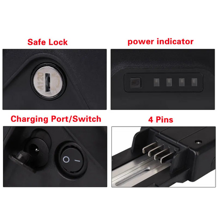 Chamrider battery case with sleek down tube design