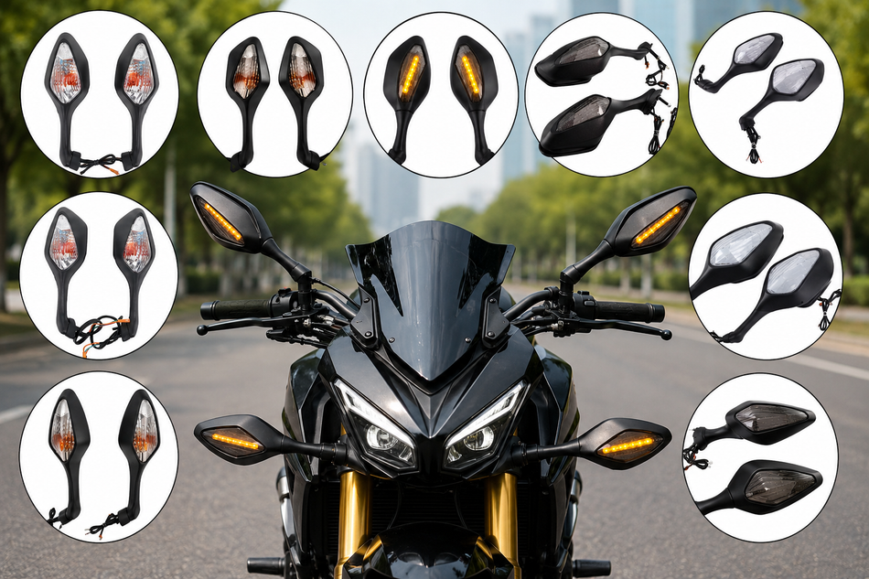 Honda CBR1000RR LED Mirror Set (2008-2016)  Smoke/Transparent Options