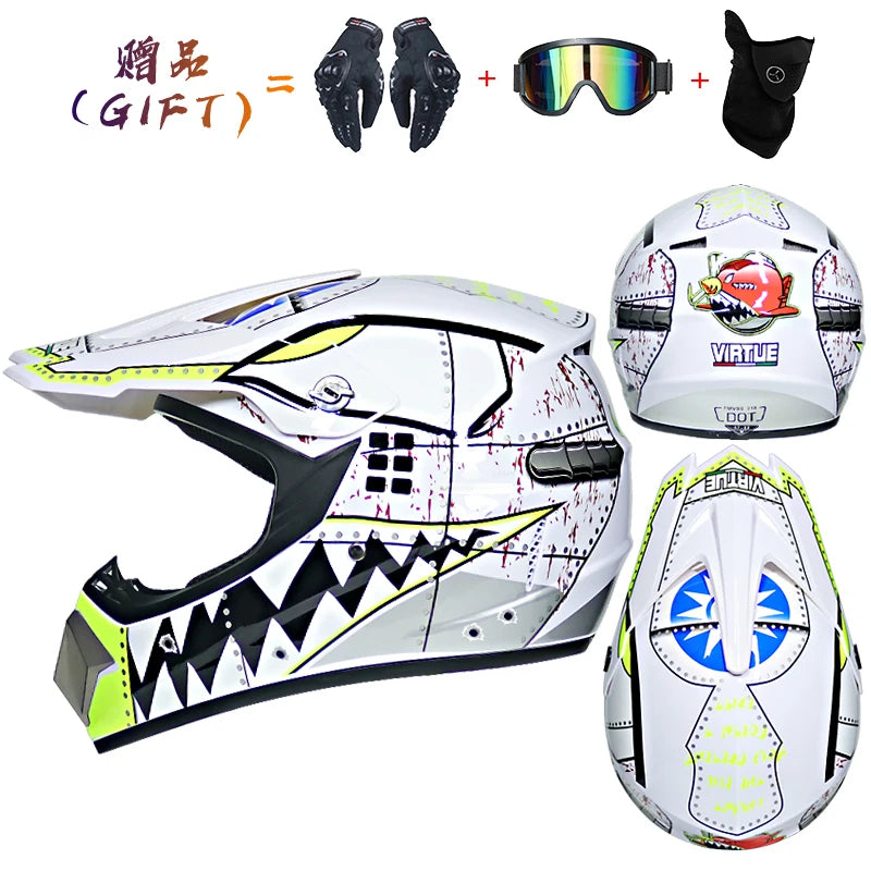 Child safety motorcycle helmet