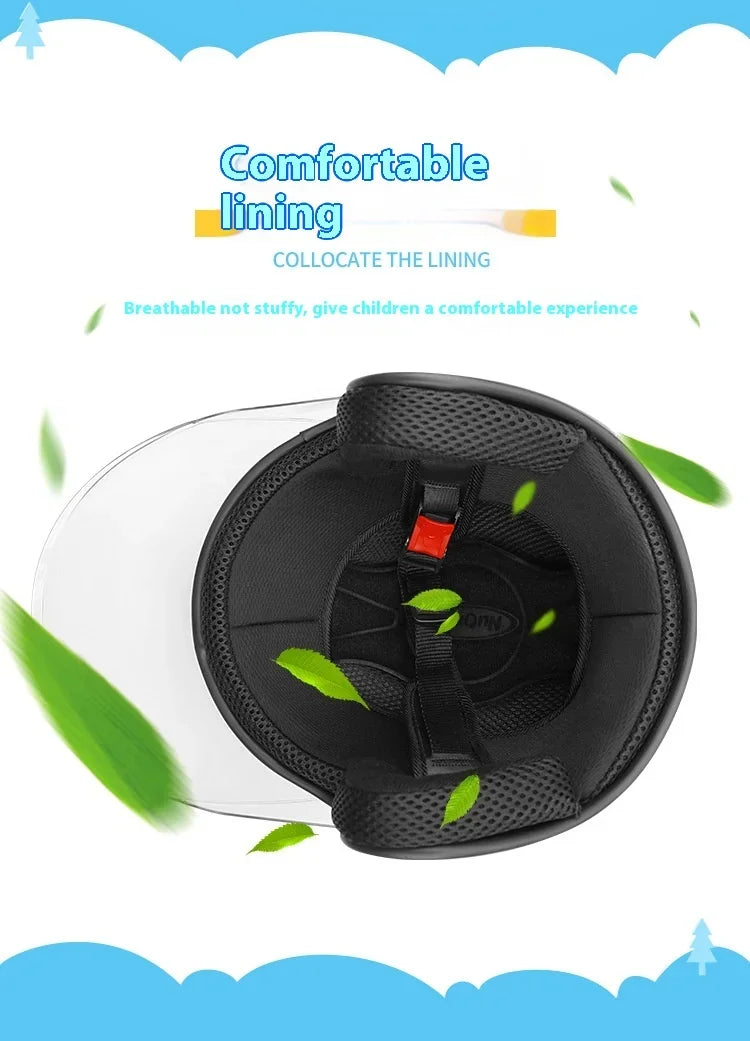Children riding helmet interior padding