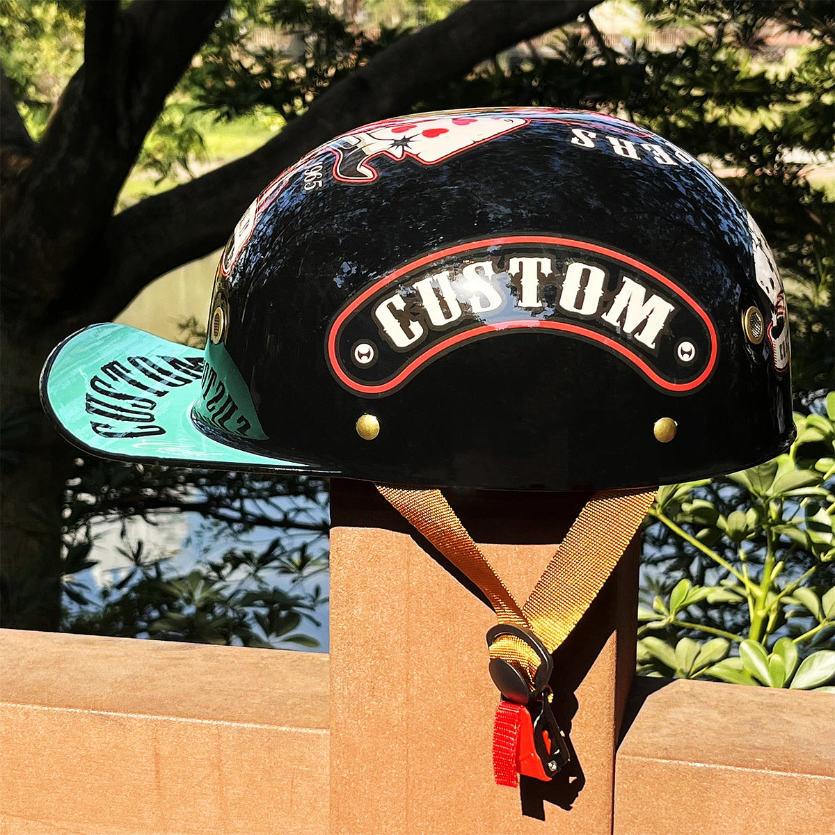 Classic half face riding helmet