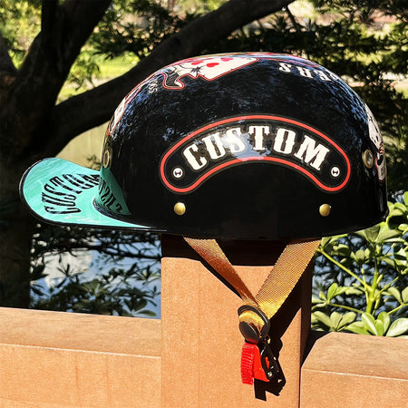 Classic half face riding helmet