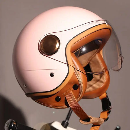 Classic old school bike helmet