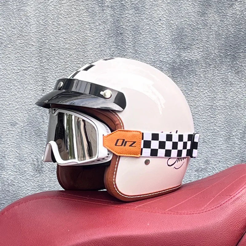 Classic simple design biker helmet
