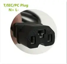 T/IEC/PC Plug N + L connector for electric devices, providing secure power connection.