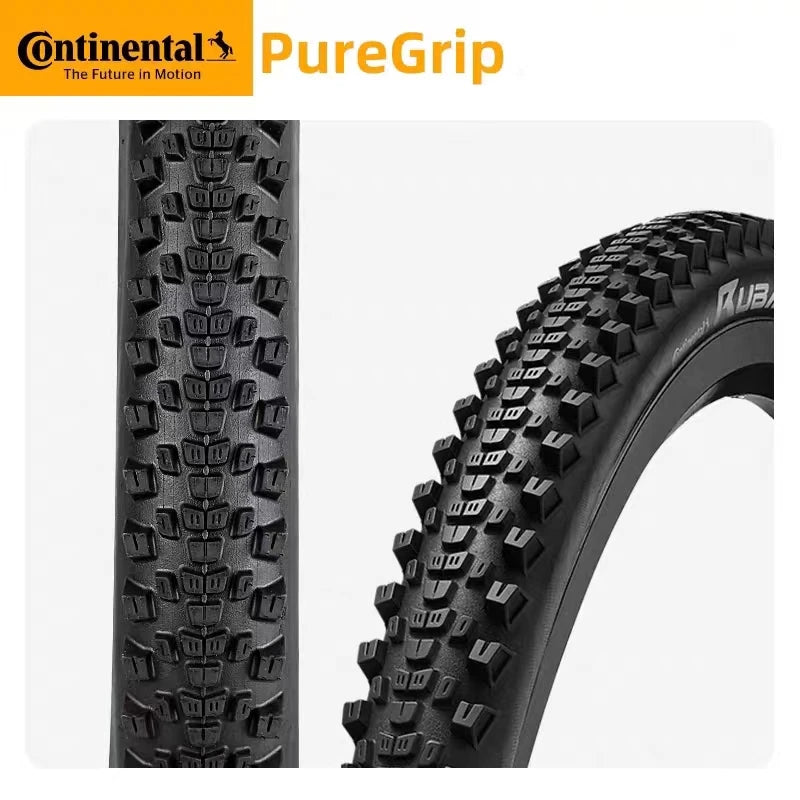 Close-up of Continental Ruban tire PureGrip compound texture