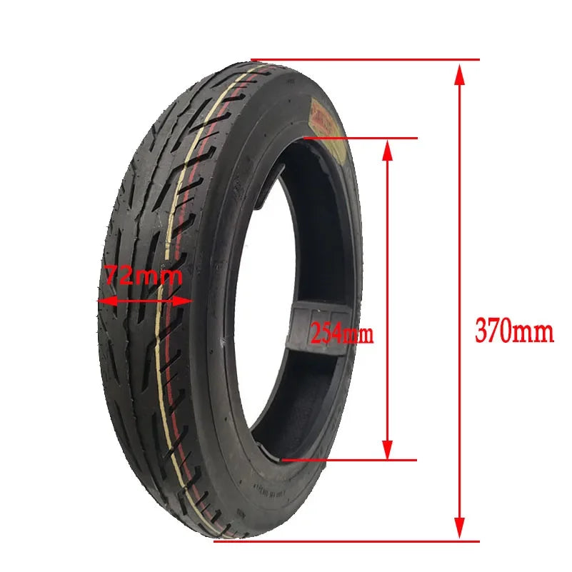 Close-up of anti-slip tread pattern on 14x2.50 2.50-10 EV tyre