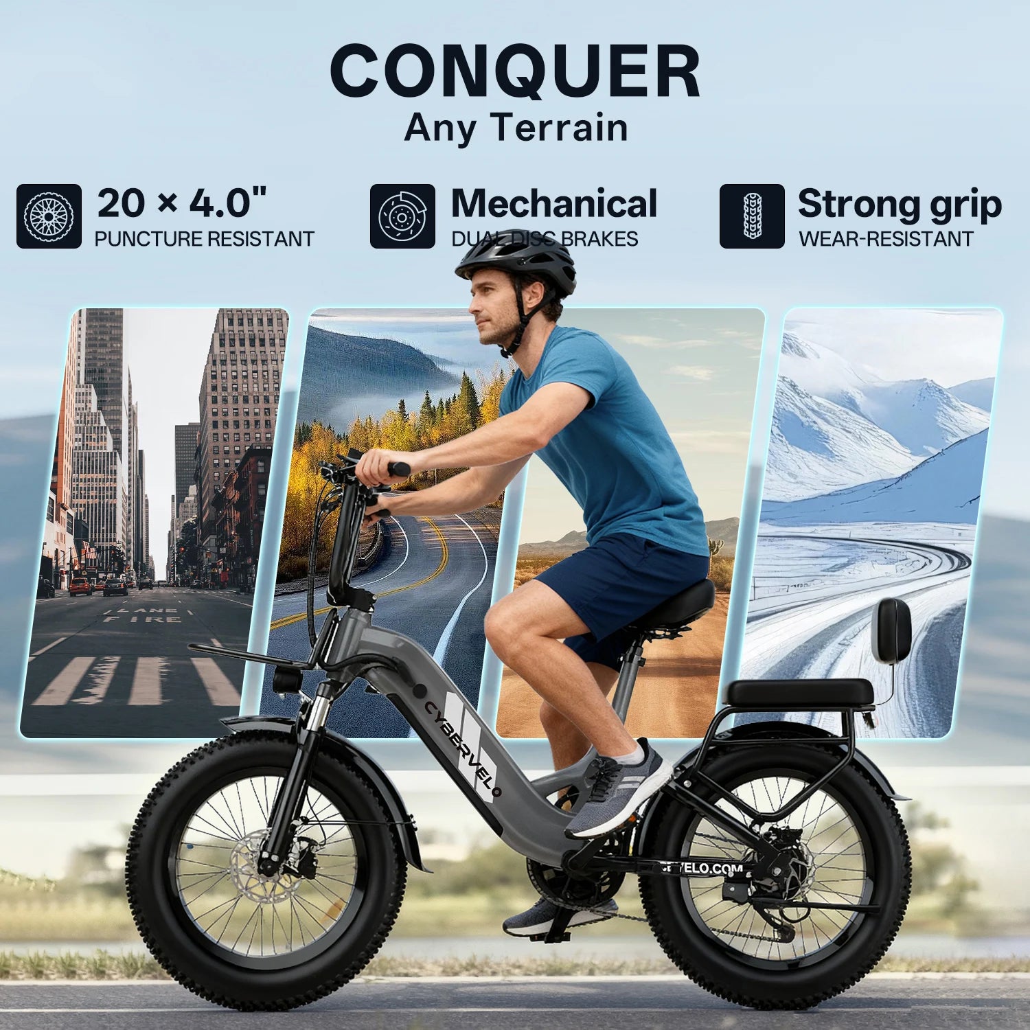 Close-up of the low-step frame design for easy mounting