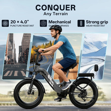 Close-up of the low-step frame design for easy mounting
