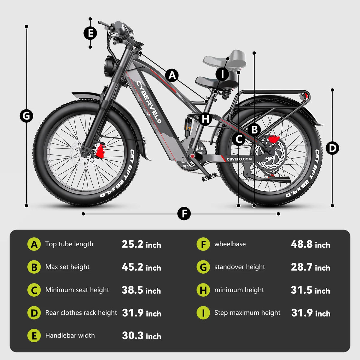 Close-up of the powerful hydraulic disc brakes on the front and rear wheels