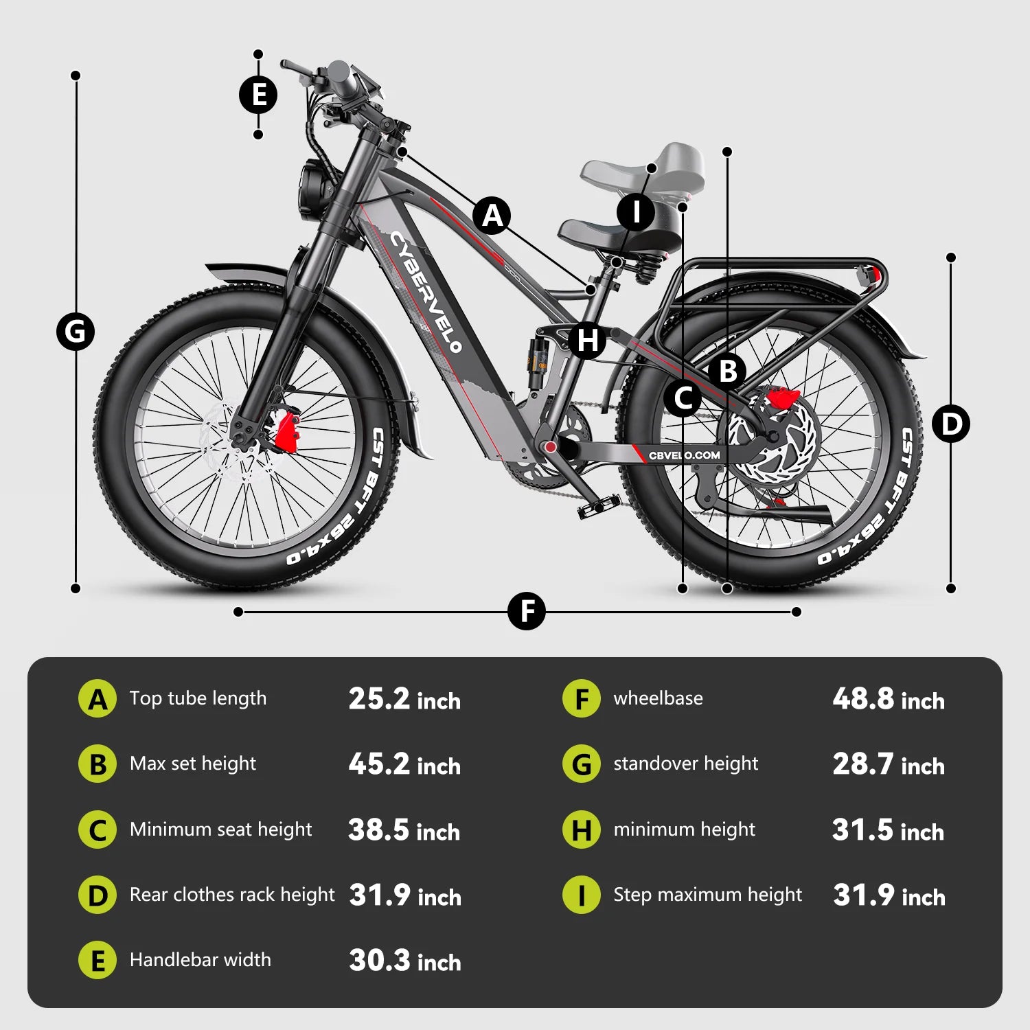 Close-up of the powerful hydraulic disc brakes on the front and rear wheels