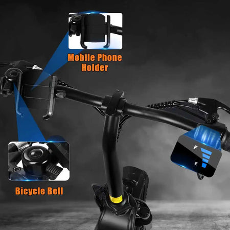 Close-up of waterproof battery compartment on DEEPOWER scooter