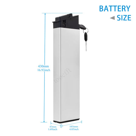 Close-up view of DCH-006 e-bike battery discharge port and charging socket