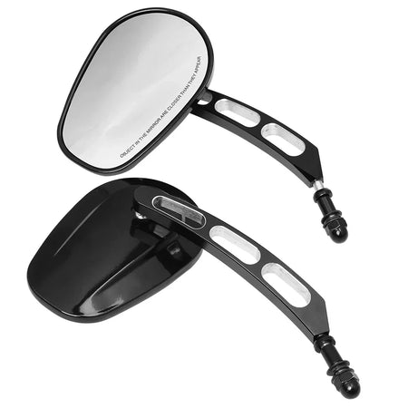 Close up of high-quality aluminum construction for UGNE motorcycle mirrors