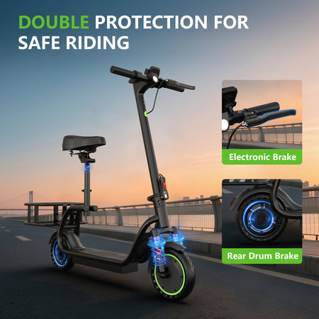 Comfortable Seated Electric Scooter for Adults