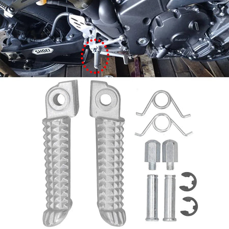 Comfortable rider footrest pedal set for Yamaha R series bikes