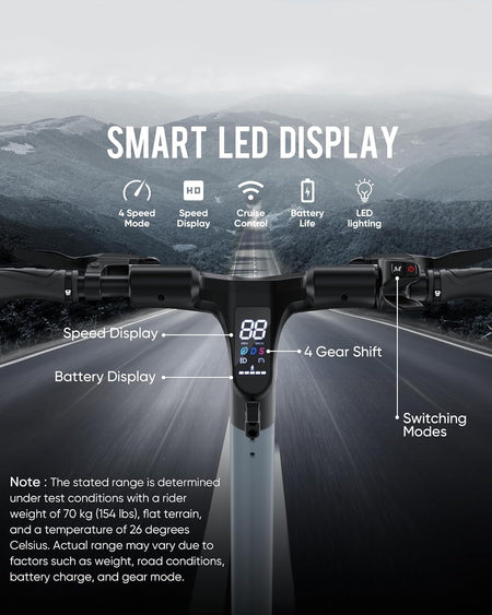   X3 / X5 Plus Electric Scooter for Adults | 800W–2000W Motor, 48V/60V Battery, 31–45MPH Speed, 40–50 Mile Range, Foldable Long-Range E-Scooter