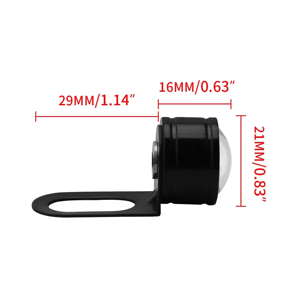 Compact 20mm LED strobe light for motorcycle fog lighting