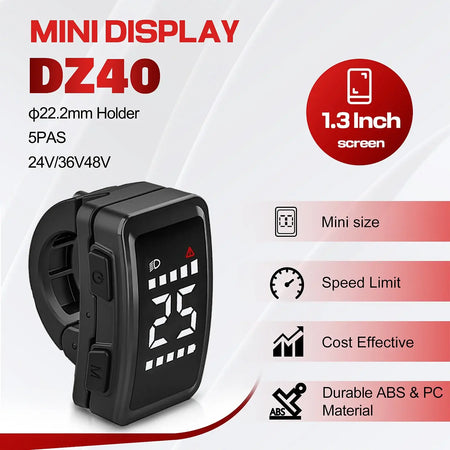 Compact 5-pin male connection plug for Bafang motors.