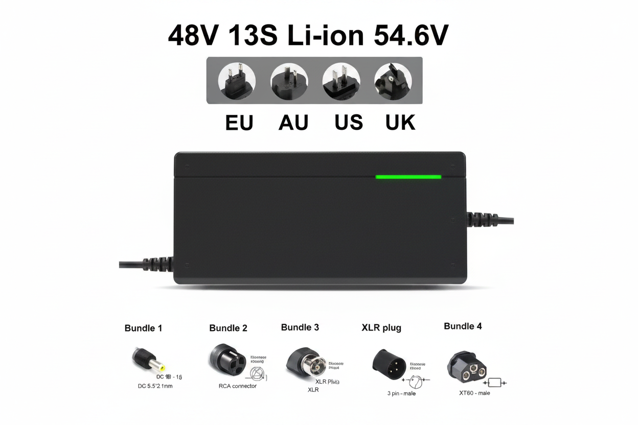Compact USB-C powered intelligent fast charger for rechargeable lithium-ion cells