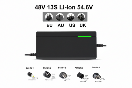 Compact USB-C powered intelligent fast charger for rechargeable lithium-ion cells