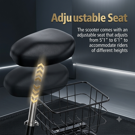 Compact and foldable frame of the Bodywel T3 electric scooter for convenient storage in small apartments or offices.