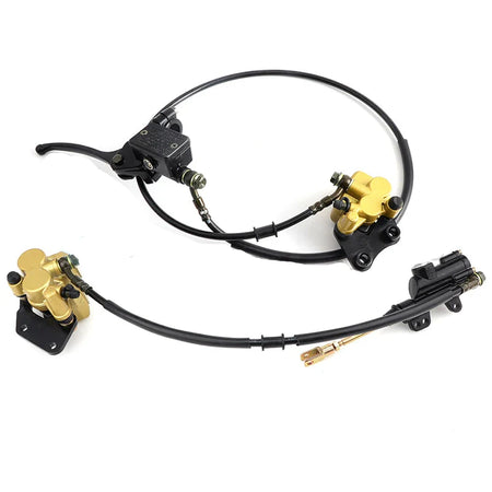 Complete Front and Rear Hydraulic Disc Brake Kit for 50cc-125cc Dirt Bikes