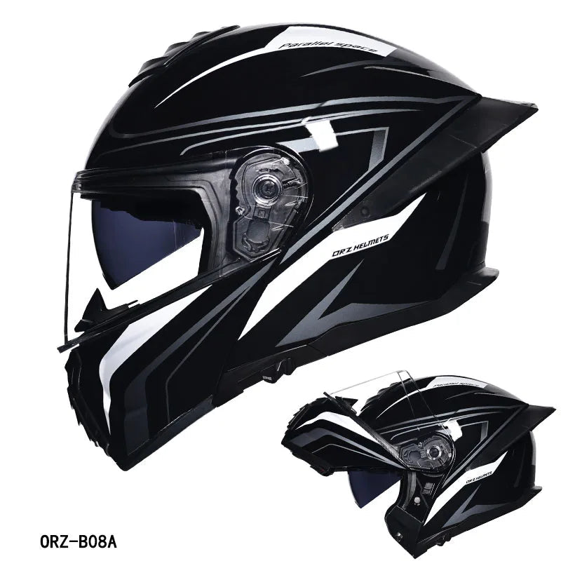 Convertible open and full face bike helmet