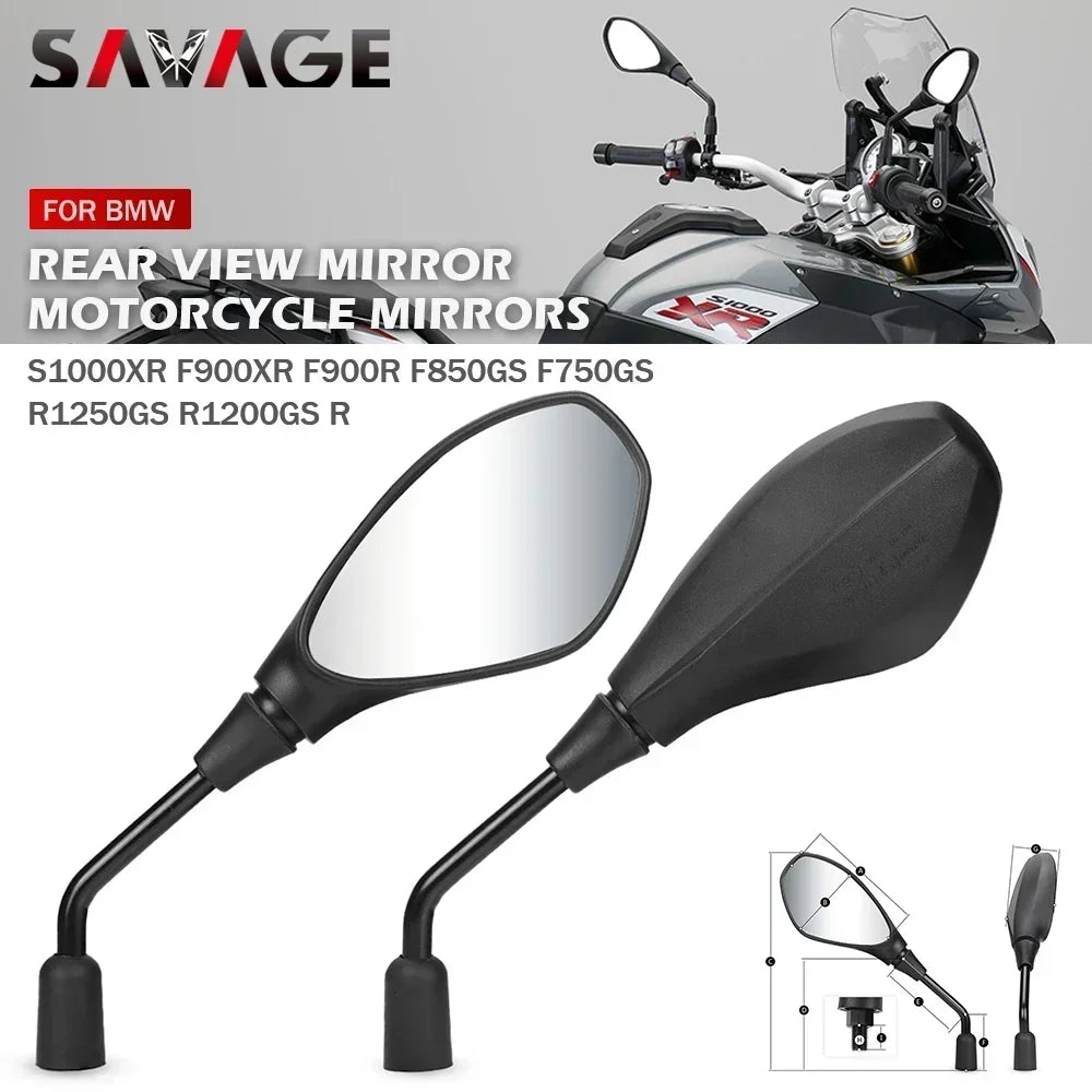 Custom look rearview mirror set for BMW R1250 GS