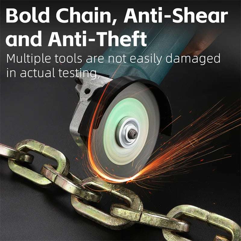Cut-proof steel chain lock for road, mountain, and electric bicycles